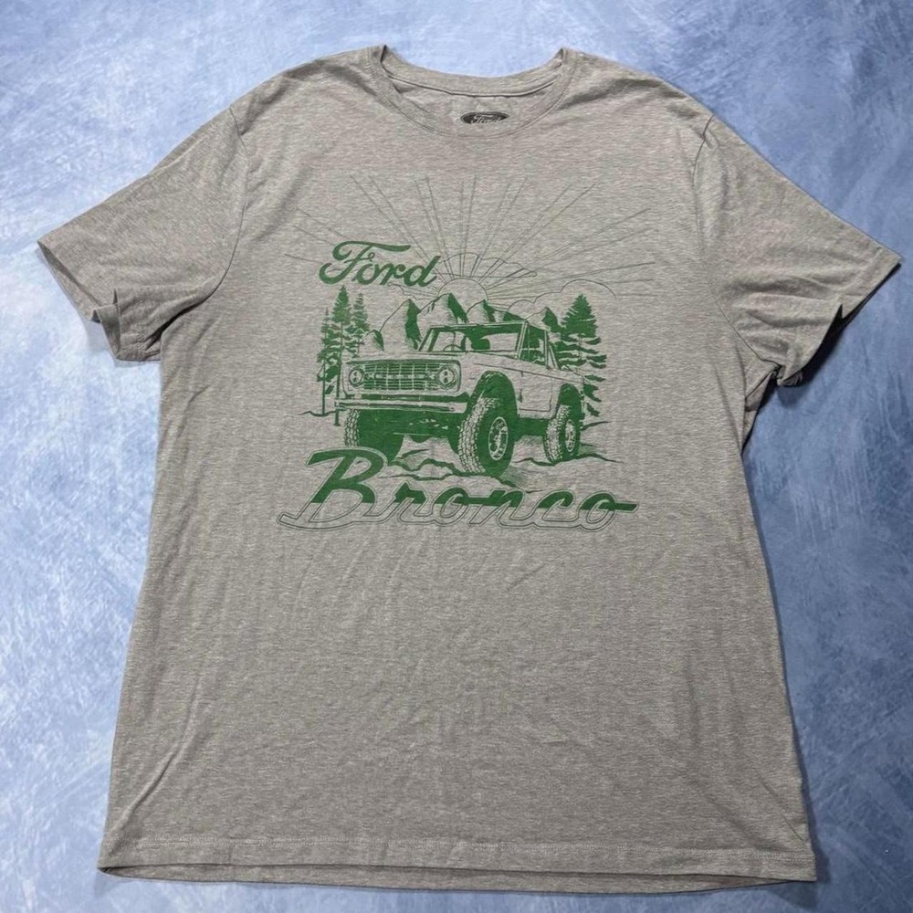Ford Bronco grey graphic t shirt